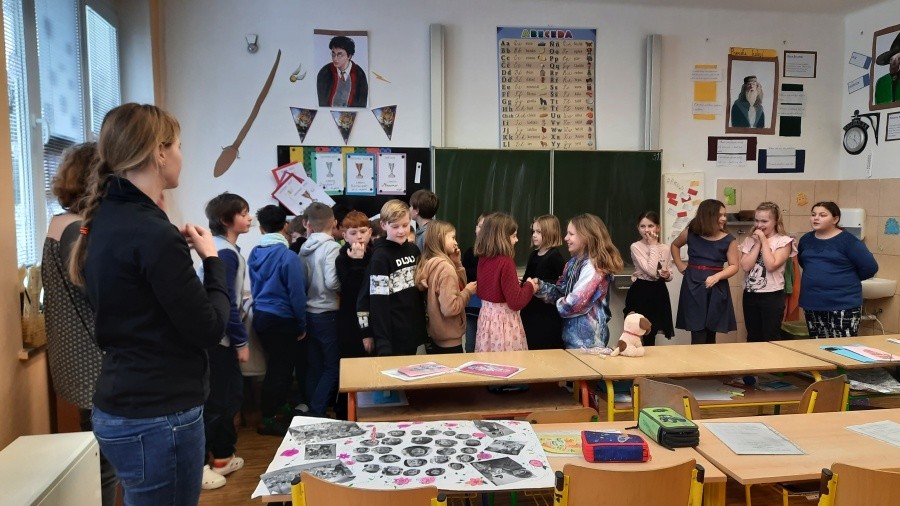Loučení se spolužačkou - leden 2023