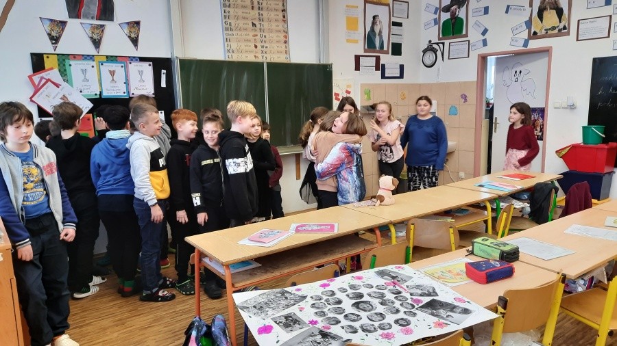 Loučení se spolužačkou - leden 2023